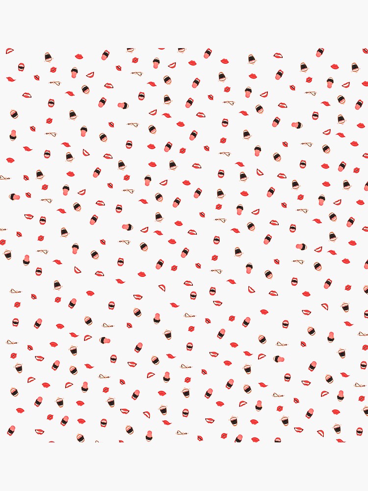 "blabber mouth" Sticker by waksana Redbubble