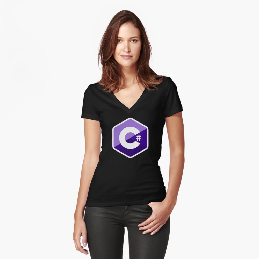 Item preview, Fitted V-Neck T-Shirt designed and sold by yourgeekside.