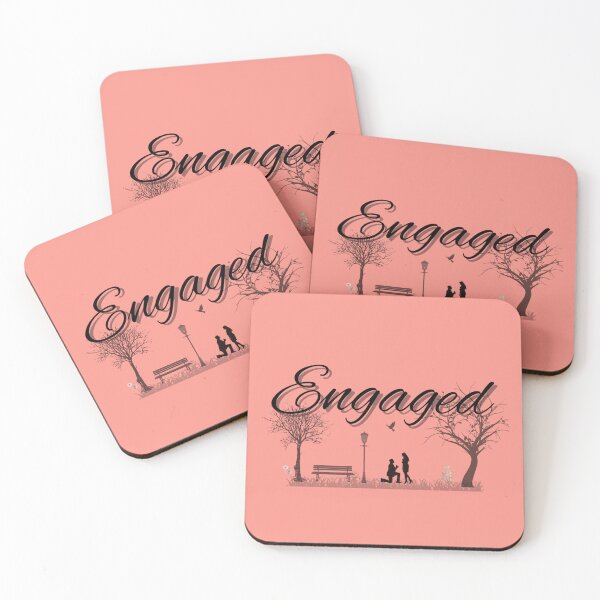 Item preview, Engaged in Black ORIGINAL BY CRUSHART1 ON REDBUBBLE designed and sold by CrushArt1.