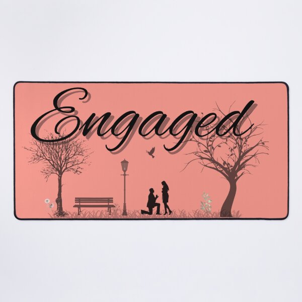 Item preview, Engaged in Black ORIGINAL BY CRUSHART1 ON REDBUBBLE designed and sold by CrushArt1.