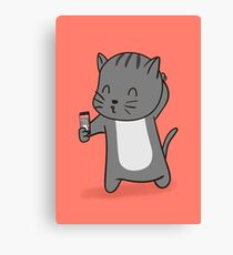Selfie Kitty Canvas Print