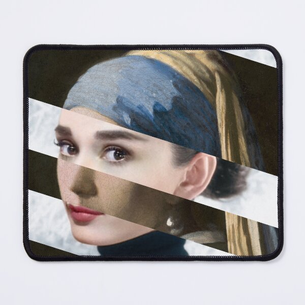 Item preview, Poster Vermeer's "Girl with a Pearl Earring" & Audrey Hepburn designed and sold by LT Graphic Art.