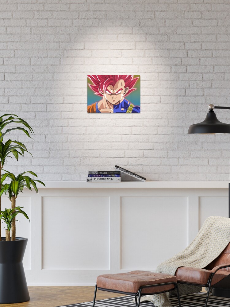 Goku Vegeta split Metal Print for Sale by Graphadora