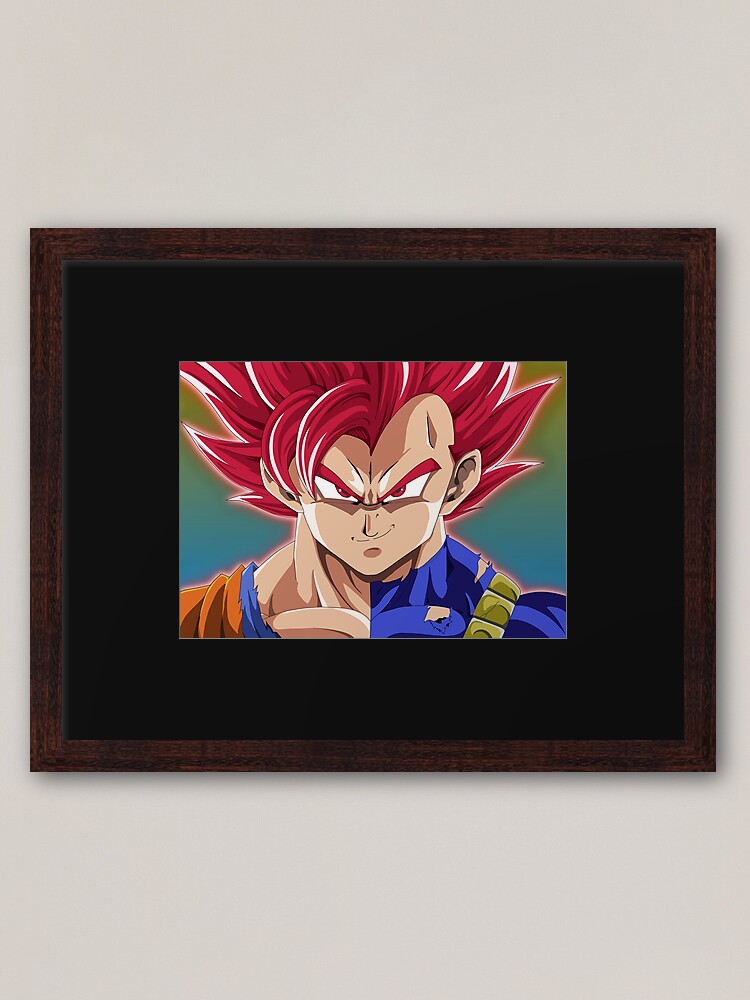 Goku Vegeta split Metal Print for Sale by Graphadora