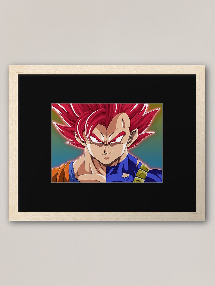 Goku Vegeta split Metal Print for Sale by Graphadora