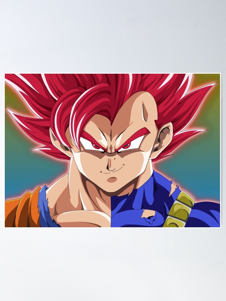 Goku Vegeta split Poster for Sale by Graphadora