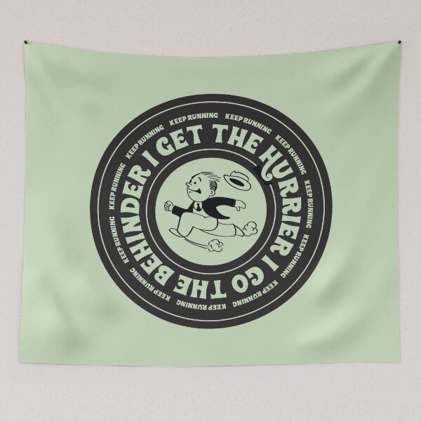 Item preview, Keep Running Vintage Stamp Design designed and sold by liluglyco.