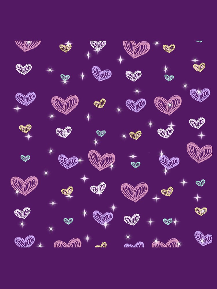 Thumbnail 7 of 7, Classic T-Shirt, Pastel Hearts patterns designed and sold by JiggsFashion.