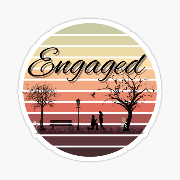 Engagement Stickers for Sale