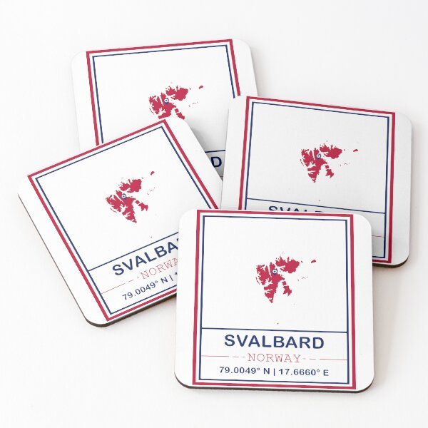 Item preview, Svalbard Island Map - Minimal Design designed and sold by Fusti.
