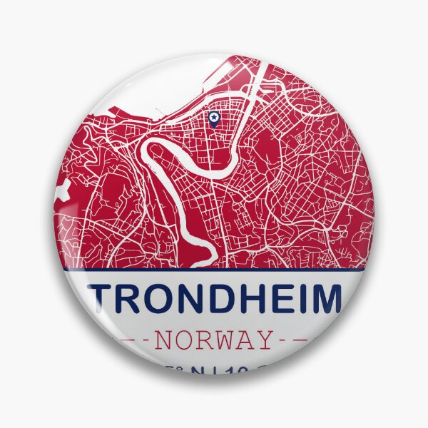 Item preview, Trondheim City Map - Minimal Design designed and sold by Fusti.