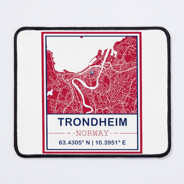 Item preview, Trondheim City Map - Minimal Design designed and sold by Fusti.