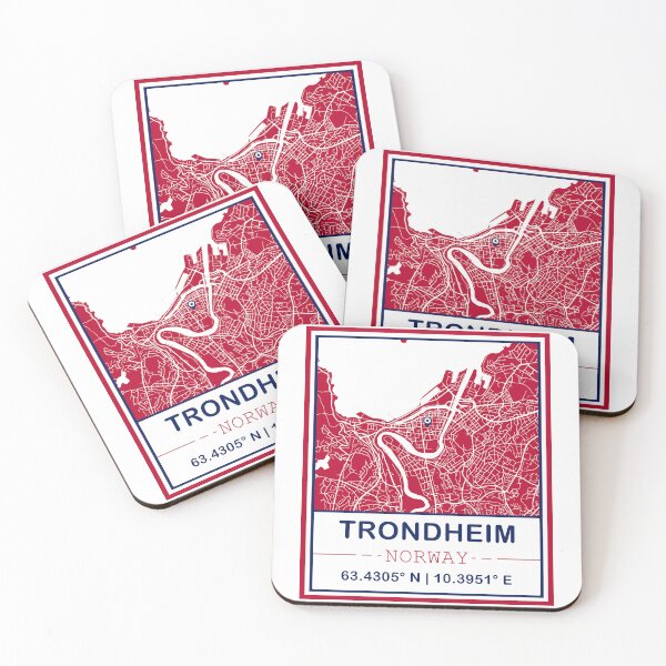 Item preview, Trondheim City Map - Minimal Design designed and sold by Fusti.