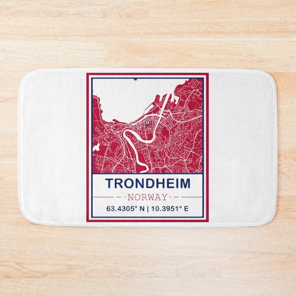Item preview, Trondheim City Map - Minimal Design designed and sold by Fusti.