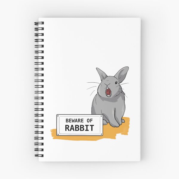 Item preview, Beware of Rabbit, Angry Bunny and Sign designed and sold by thebunnylady.