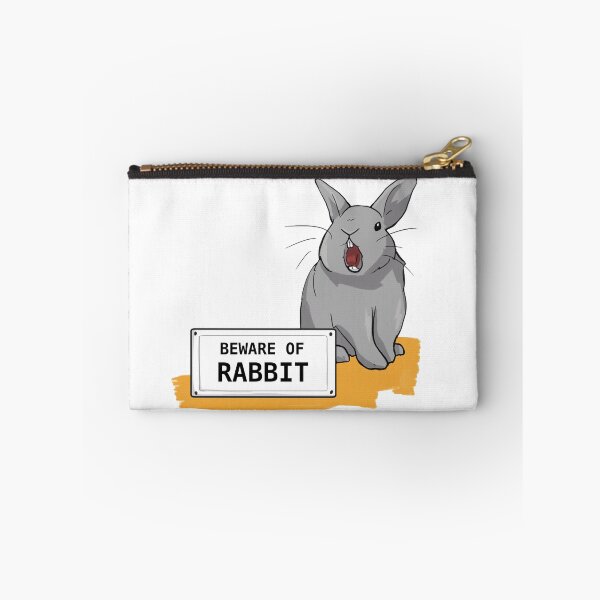 Item preview, Beware of Rabbit, Angry Bunny and Sign designed and sold by thebunnylady.