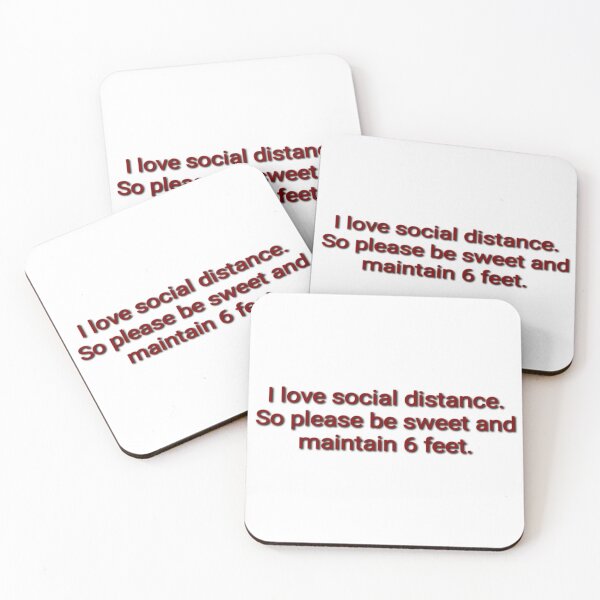 Item preview, I love social distance designed and sold by Juliet  Thomas.