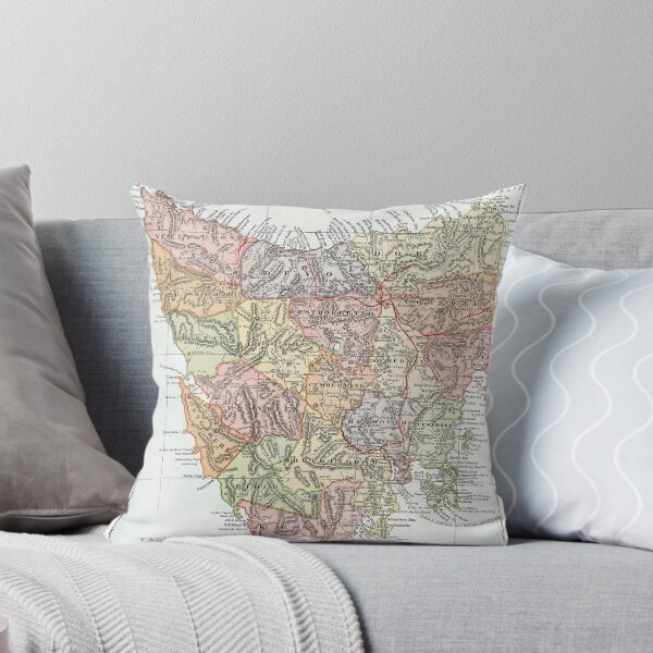Item preview, Vintage Map of Tasmania designed and sold by IndigoTDesigns.