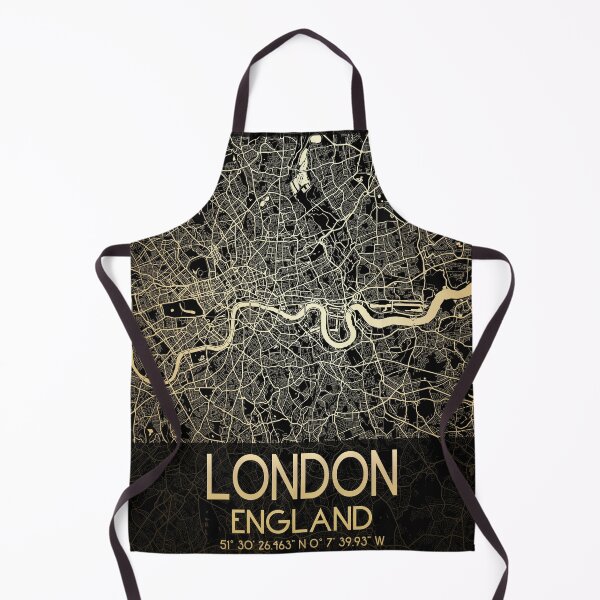 Item preview, LONDON GOLD CITY MAP MONOCHROME designed and sold by lukas69graphic.