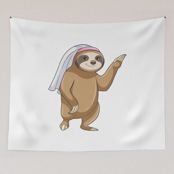 Item preview, Sloth as Bride with Veil designed and sold by Snabdesign84.