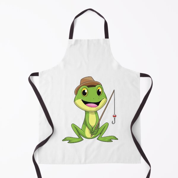 Item preview, Frog at Fishing with Fishing rod designed and sold by Snabdesign84.