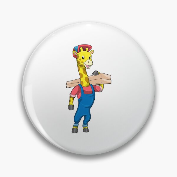 Artikelvorschau, Giraffe als Handwerker mit Holz entworfen und verkauft von Snabdesign84.