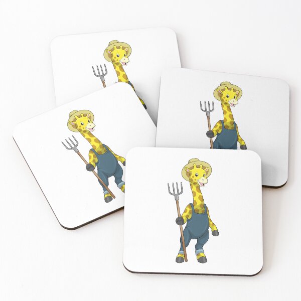 Item preview, Giraffe as Farmer with Pitchfork designed and sold by Snabdesign84.