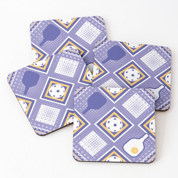 Item preview, Periwinkle Pickleball paddles blue background designed and sold by EvieWoj.