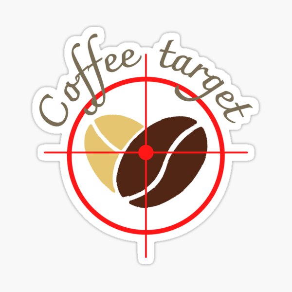 "Coffee beans target" Sticker by anitastrifler Redbubble