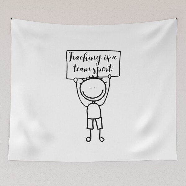 Item preview, teaching is a team sport designed and sold by DoraHappy.