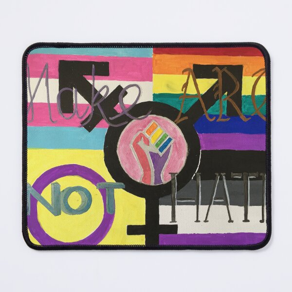 Item preview, Make art not hate designed and sold by MEFAMCRAFT.