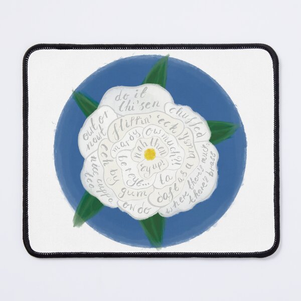 Item preview, Yorkshire Rose with Phrases designed and sold by beanygeek.