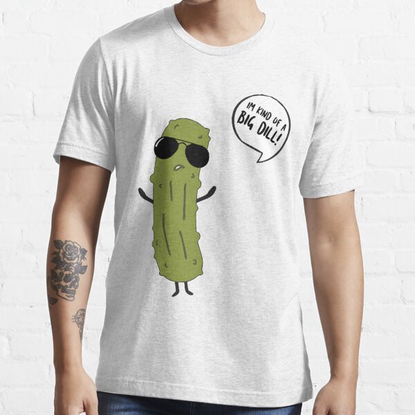 Buy Mens Dill with It T Shirt Funny Cool Pickle Hilarious Sarcastic Tee for  Guys, Green, Small at