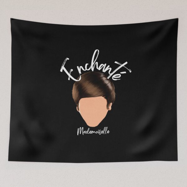 Item preview, Enchanté Mademoiselle (Nice to meet you) - White Ink  designed and sold by theakrobats.