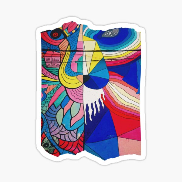 Lion Street art Sticker
