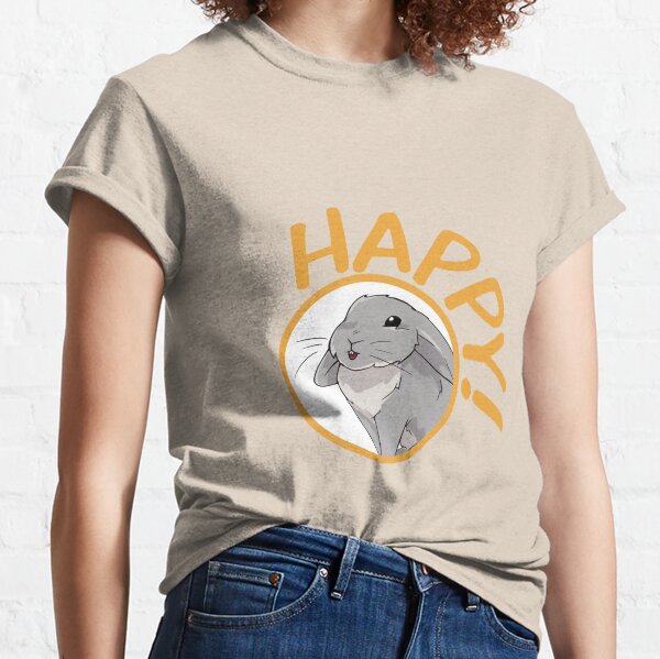 Happy Fluffy Bunny Classic T-Shirt