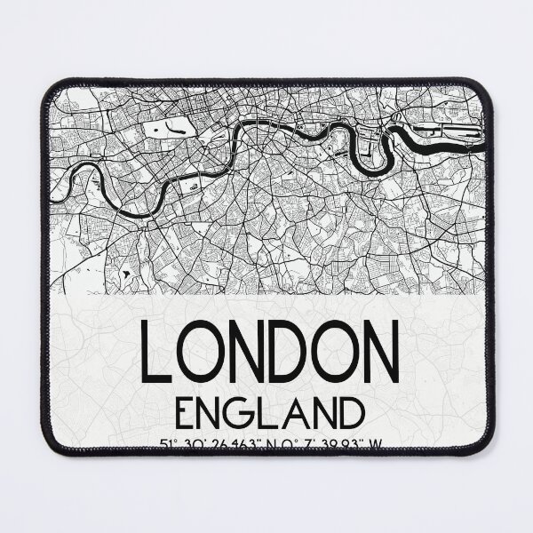 Item preview, LONDON WHITE CITY MAP MONOCHROME designed and sold by lukas69graphic.