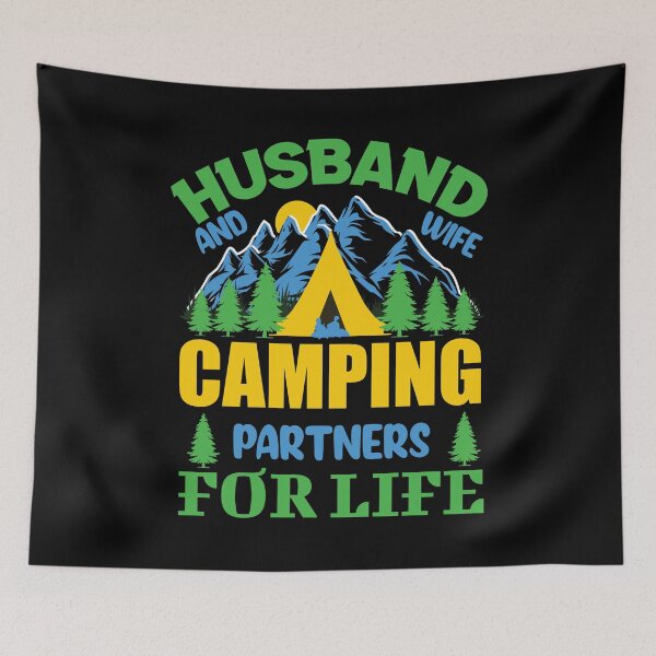 Item preview, Camp Couple Husband and Wife Camping Partners for Life Camping designed and sold by SweetbeStore.