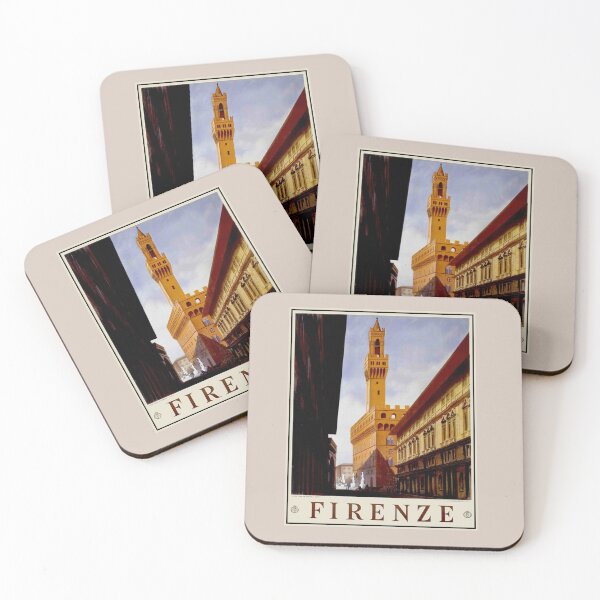Item preview, FIRENZE ITALY : Vintage Travel Advertising Poster Print designed and sold by posterbobs.
