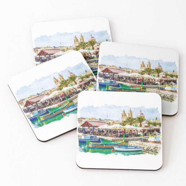 Item preview, Malta trip in watercolor designed and sold by chrlalexandru.