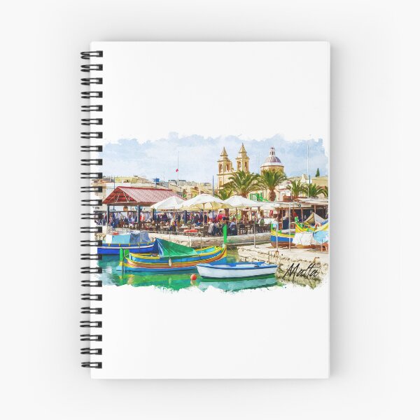 Item preview, Malta trip in watercolor designed and sold by chrlalexandru.