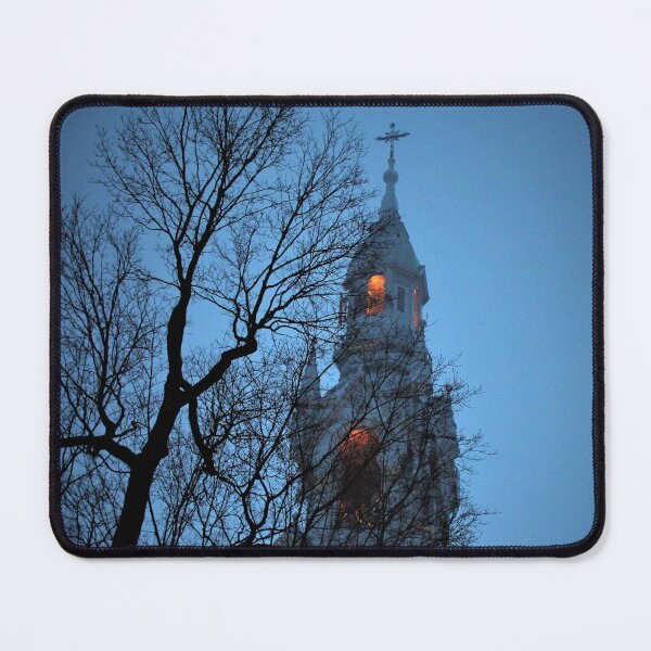 Item preview, Gothic Church at Night - Gothic Decor Gothic Art Goth Decor Church Bell Tower designed and sold by camera-euphoria.