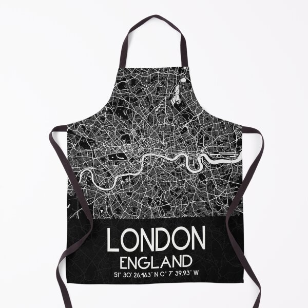 Item preview, LONDON BLACK CITY MAP MONOCHROME designed and sold by lukas69graphic.