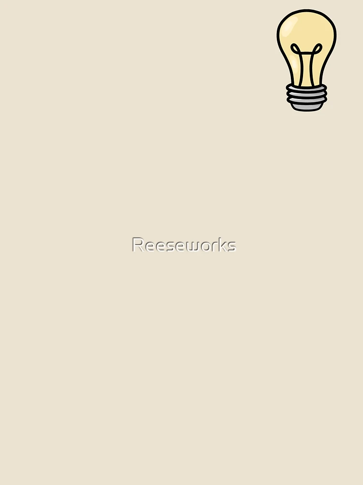 Thumbnail 4 of 4, Relaxed T-Shirt, Lightbulb designed and sold by Reeseworks.