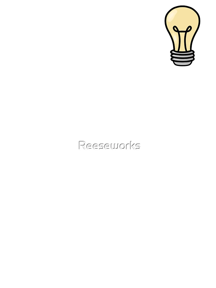 Thumbnail 4 of 4, Boxy T-Shirt, Lightbulb designed and sold by Reeseworks.