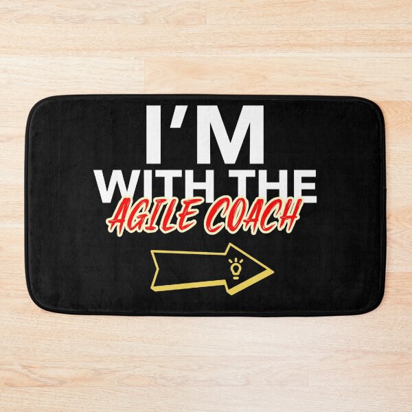 Item preview, I am with the agile coach designed and sold by Salma Satya & Co.