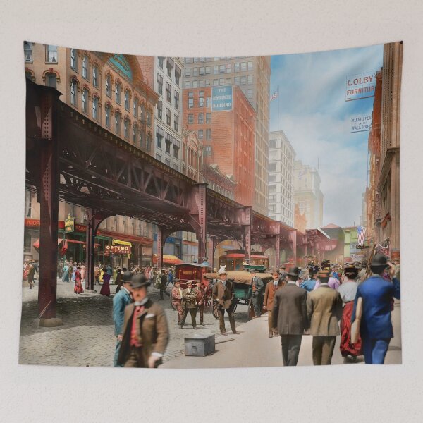 Item preview, City - Chicago, IL - Historic Wabash Ave 1907 designed and sold by Mike Savad Photography.