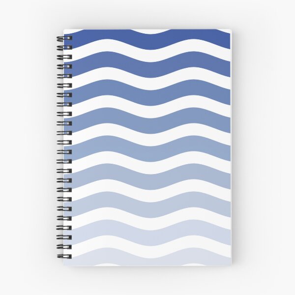 Item preview, Gradient Blue Waves - Pattern designed and sold by TheEndlessStore.