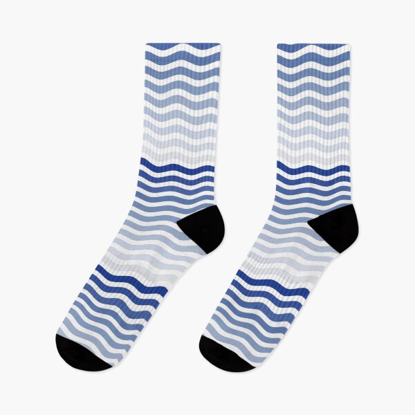 Item preview, Gradient Blue Waves - Pattern designed and sold by TheEndlessStore.