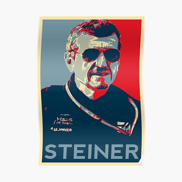 Guenther Steiner - Équipe Haas F 1 Poster